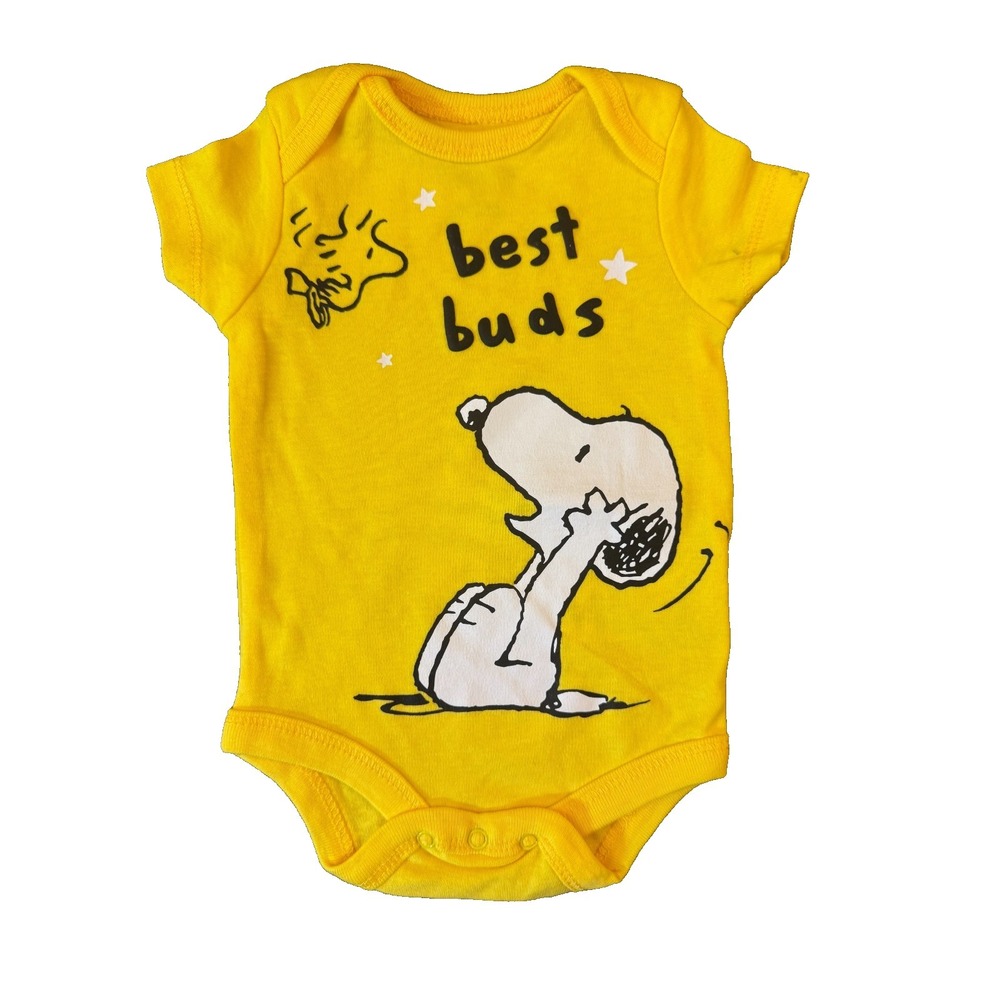 Peanuts Snoopy Woodstock Newborn Baby Boy Girl Outfit Romper Bodysuit Best Buds